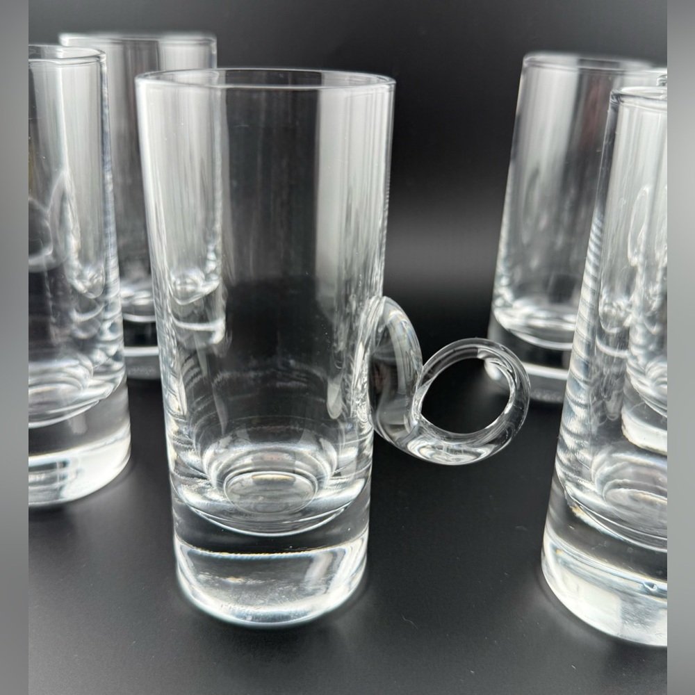 6 Vintage Lenox Irish Coffee crystal glass.  Circa 1970s 5oz